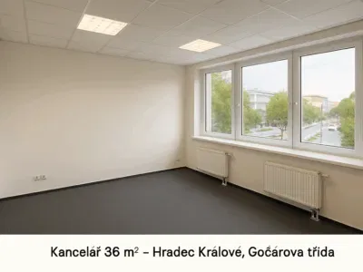 Kancelář 36 m² – Hradec Králové, Gočárova třída