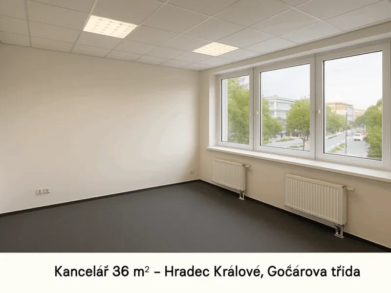 Kancelář 36 m² – Hradec Králové, Gočárova třída